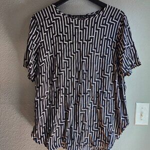 Geo Print Shirt - H&M - XL
